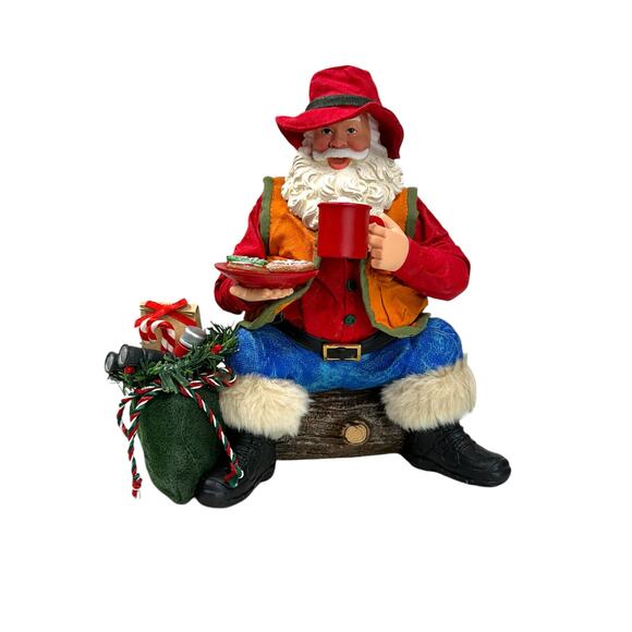 Dept 56 Possible Dreams Clothtique Santa-BASE CAMP with Lighted Campfire OBI! - Picture 10 of 16